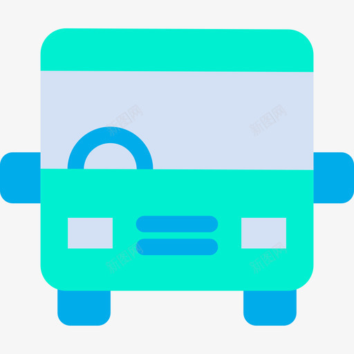 公共汽车汽车2扁平图标svg_新图网 https://ixintu.com 公共汽车 扁平 汽车2