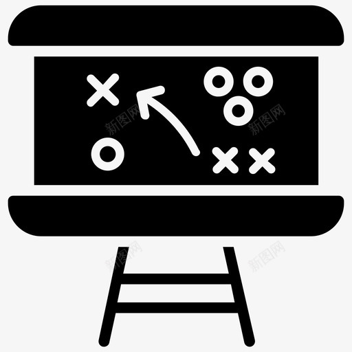 战术板战略美式足球符号图标svg_新图网 https://ixintu.com 战术板 战略 美式足球符号图标