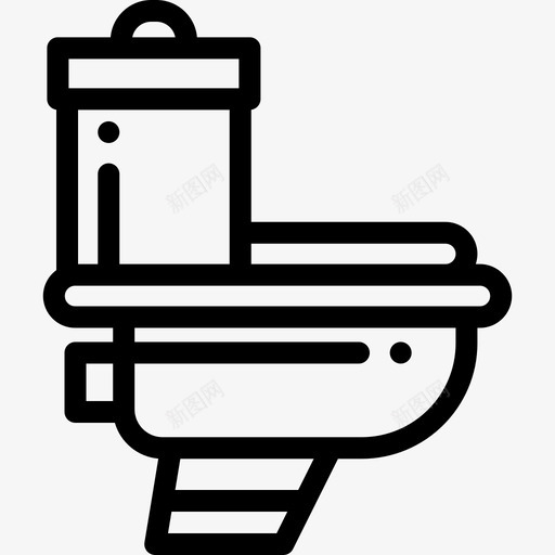 卫生间水管工工具2线性图标svg_新图网 https://ixintu.com 卫生间 水管工工具2 线性