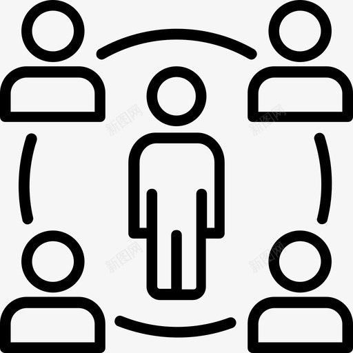网络商业和金融31浅圆形图标svg_新图网 https://ixintu.com 商业和金融31 浅圆形 网络