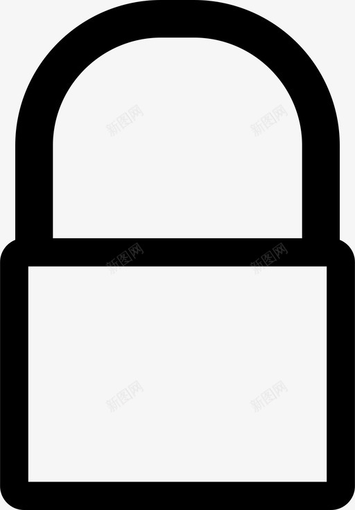 挂锁封锁保护图标svg_新图网 https://ixintu.com 保护 安全 封锁 挂锁