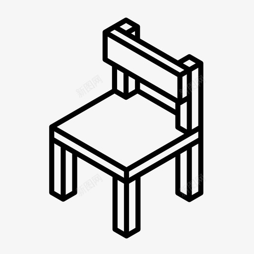 椅子婴儿座椅家具图标svg_新图网 https://ixintu.com 婴儿座椅 家具 幼儿园 椅子 玩具
