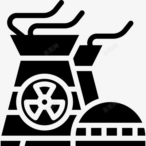 核电站电力和能源8填充图标svg_新图网 https://ixintu.com 填充 核电站 电力和能源8