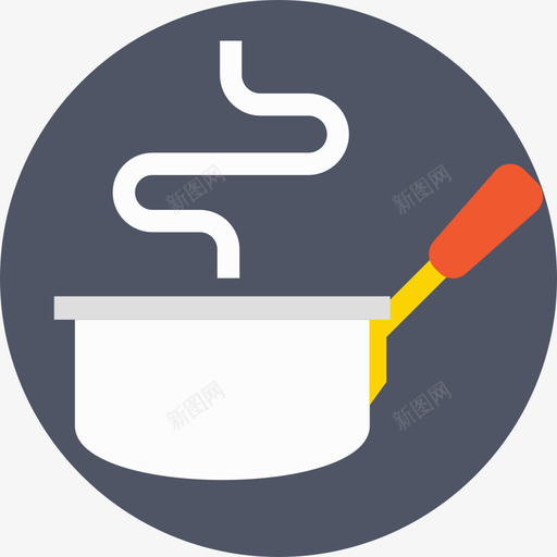 锅食物43扁平图标svg_新图网 https://ixintu.com 扁平 锅 食物43