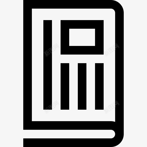 报纸传播和媒体10线性图标svg_新图网 https://ixintu.com 传播和媒体10 报纸 线性