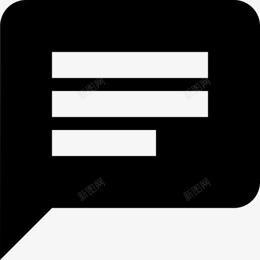 聊天通讯70单色图标svg_新图网 https://ixintu.com 单色 聊天 通讯70