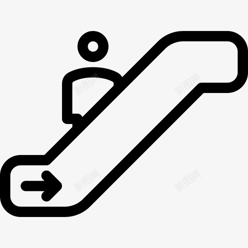自动扶梯导向2直线图标svg_新图网 https://ixintu.com 导向2 直线 自动扶梯