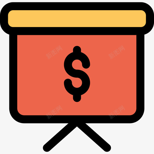 演示文稿银行和金融22线性颜色橙色图标svg_新图网 https://ixintu.com 演示文稿 线性颜色橙色 银行和金融22