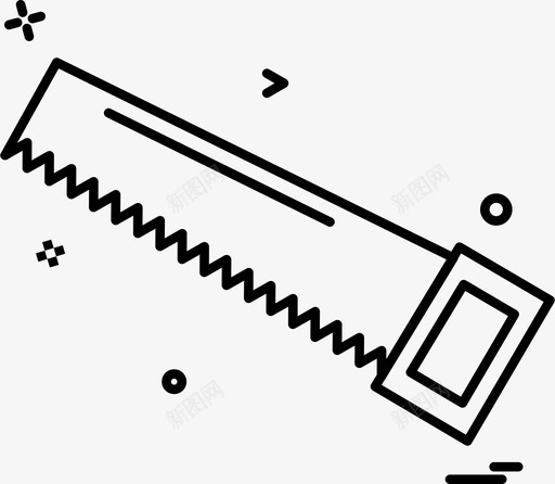 斧头切割机锯子图标svg_新图网 https://ixintu.com 伐木机 切割机 斧头 锯子