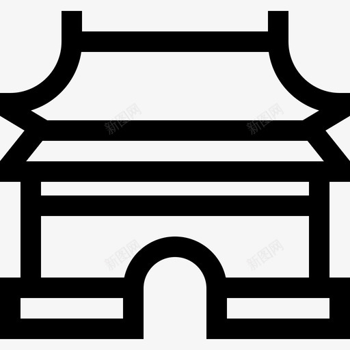 明十三陵古迹17座直系图标svg_新图网 https://ixintu.com 古迹17座 明十三陵 直系