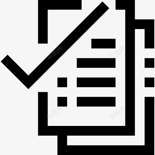 文件商业和财务42线性图标svg_新图网 https://ixintu.com 商业和财务42 文件 线性