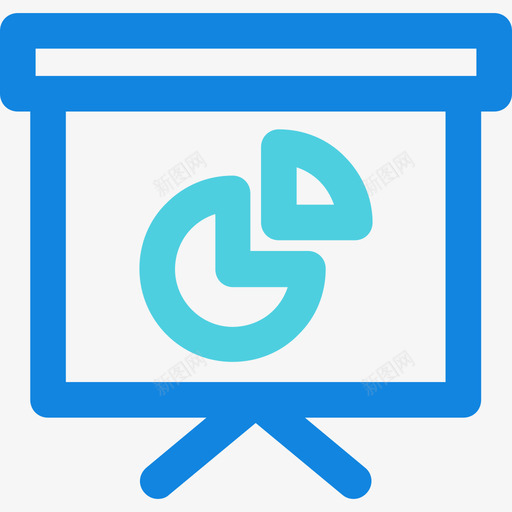 演示文稿office58线形蓝色图标svg_新图网 https://ixintu.com office58 演示文稿 线形蓝色