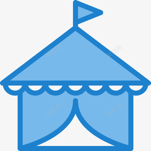 帐篷23号楼蓝色图标svg_新图网 https://ixintu.com 23号楼 帐篷 蓝色