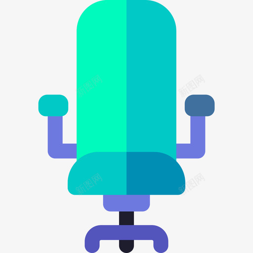 办公桌椅6号工作区扁平图标svg_新图网 https://ixintu.com 6号工作区 办公桌椅 扁平