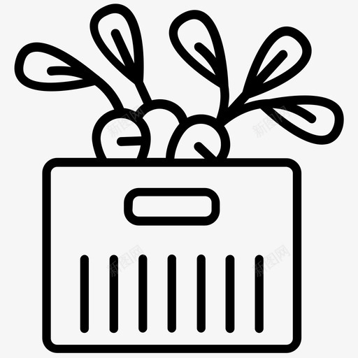 箱子农场储存图标svg_新图网 https://ixintu.com 储存 农场 箱子 美味农场 萝卜 运输