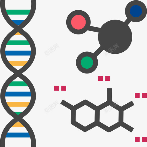 Dna医疗保健3扁平图标svg_新图网 https://ixintu.com Dna 医疗保健3 扁平