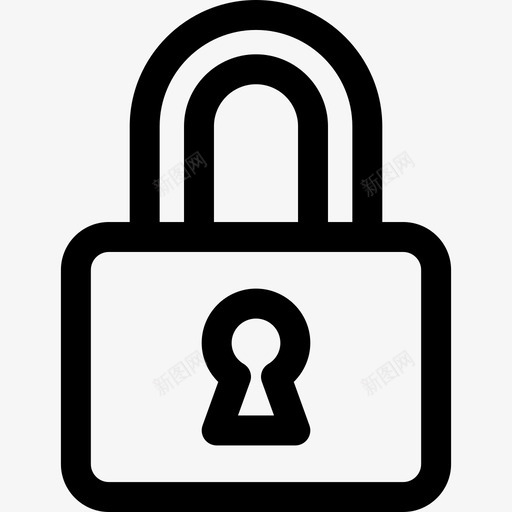 锁定银行11线性图标svg_新图网 https://ixintu.com 线性 银行11 锁定