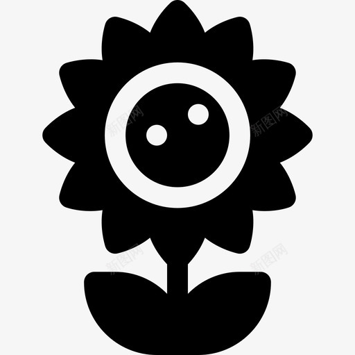 向日葵种植12填充图标svg_新图网 https://ixintu.com 向日葵 填充 种植12