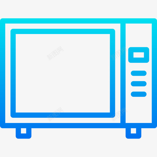 微波炉家用电器9梯度图标svg_新图网 https://ixintu.com 家用电器9 微波炉 梯度