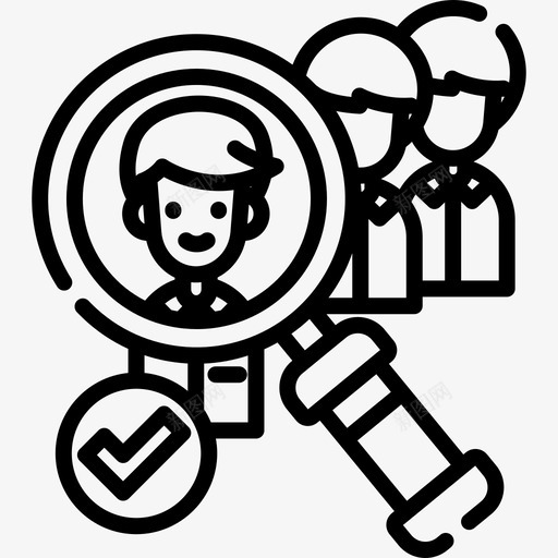 求职就业5直系图标svg_新图网 https://ixintu.com 就业5 求职 直系