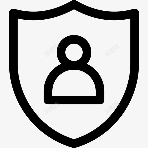 Shield人力资源部21直线型图标svg_新图网 https://ixintu.com Shield 人力资源部21 直线型