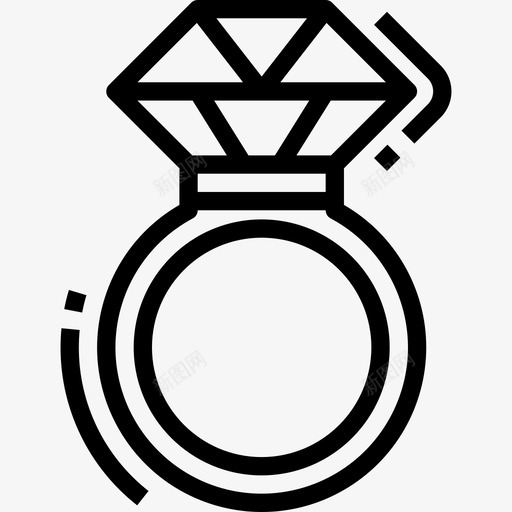 戒指89号婚礼直系图标svg_新图网 https://ixintu.com 89号婚礼 戒指 直系