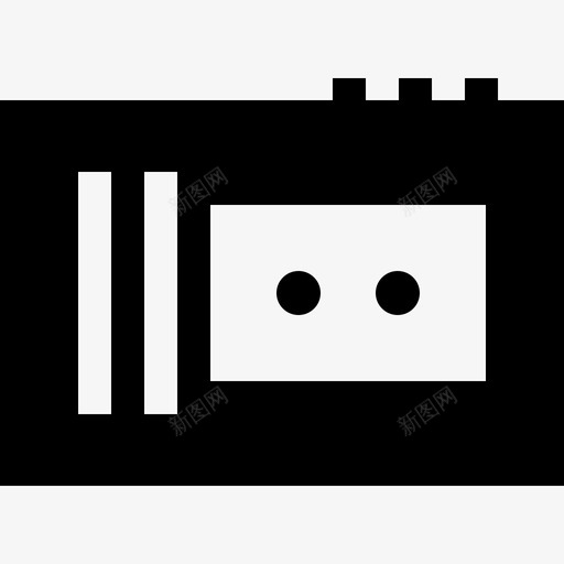 卡带通信和媒体11已填充图标svg_新图网 https://ixintu.com 卡带 已填充 通信和媒体11