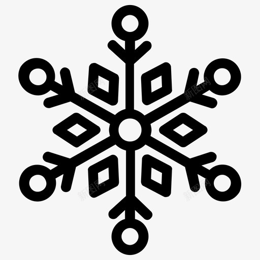 雪花抽象雪花圣诞雪花图标svg_新图网 https://ixintu.com 几何雪花 几何雪花图标 圣诞雪花 抽象雪花 装饰雪花 雪花 雪花设计