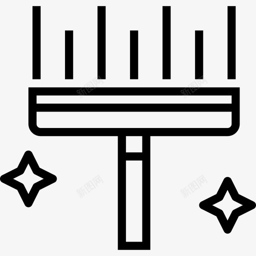 刮水器清洁30线性图标svg_新图网 https://ixintu.com 刮水器 清洁30 线性