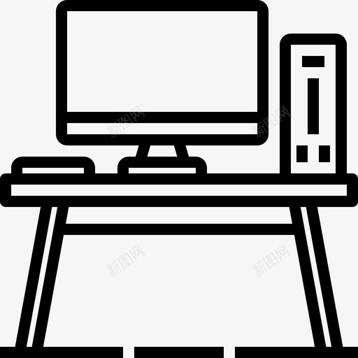 工作区图形元素线线性图标svg_新图网 https://ixintu.com 图形元素线 工作区 线性