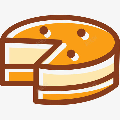 蛋糕蛋糕和面包店3线性颜色图标svg_新图网 https://ixintu.com 线性颜色 蛋糕 蛋糕和面包店3