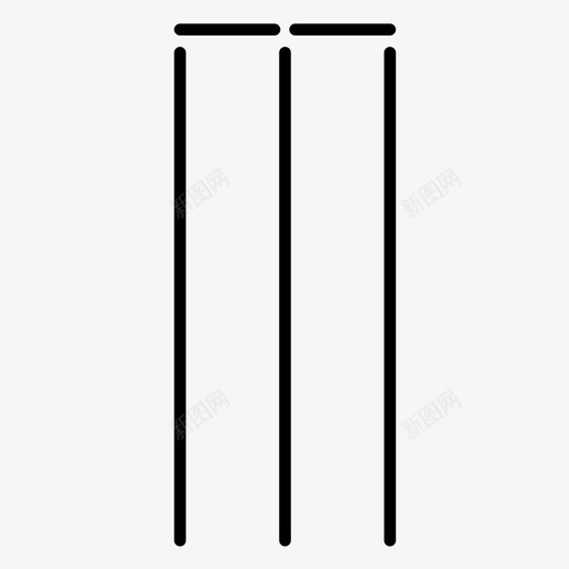 柳条板球体育图标svg_新图网 https://ixintu.com 体育 板球 柳条
