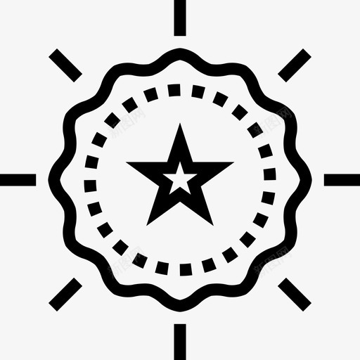 奖章奖励9直系图标svg_新图网 https://ixintu.com 奖励9 奖章 直系
