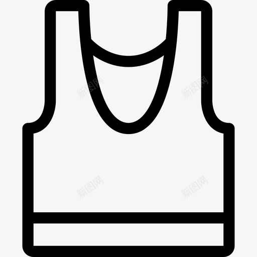 胸罩衣服58直线型图标svg_新图网 https://ixintu.com 直线型 胸罩 衣服58