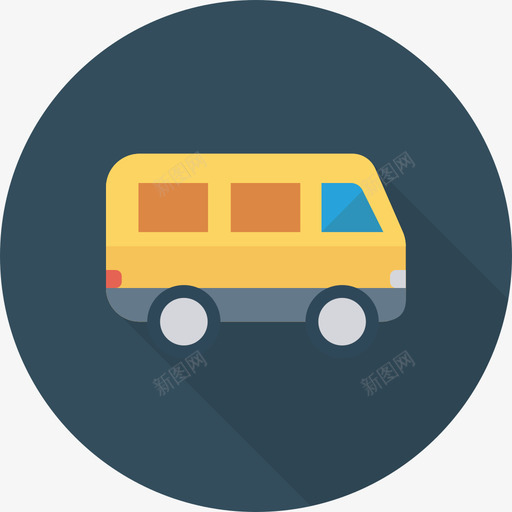 货车运输车30圆形图标svg_新图网 https://ixintu.com 圆形 货车 运输车30