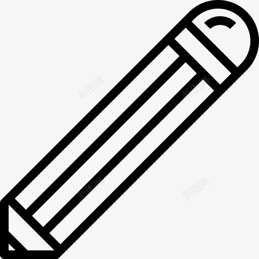 铅笔教育水平128直线图标svg_新图网 https://ixintu.com 教育水平128 直线 铅笔