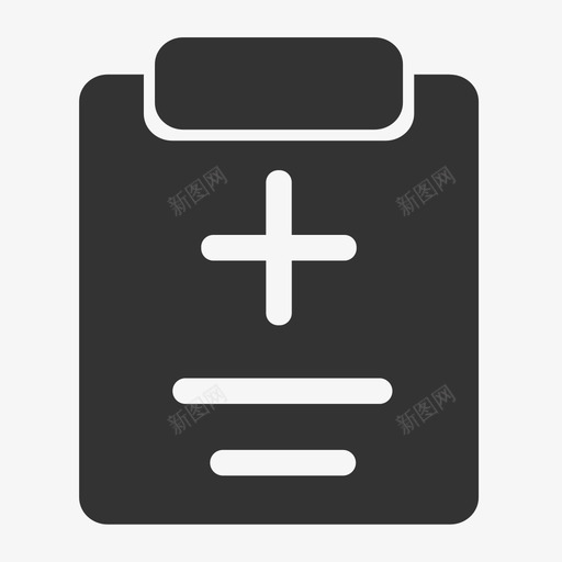 电子病历-01svg_新图网 https://ixintu.com 电子病历-01 填充
