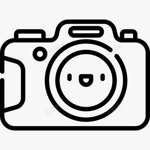 相机美术9线性图标svg_新图网 https://ixintu.com 相机 线性 美术9