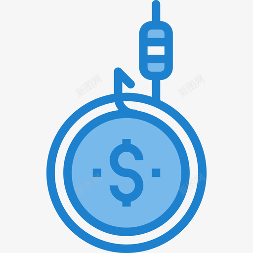 网络钓鱼网络和安全4蓝色图标svg_新图网 https://ixintu.com 网络和安全4 网络钓鱼 蓝色