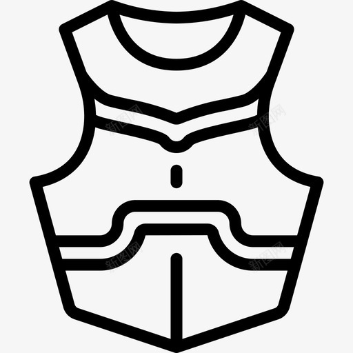 盔甲战争5直线图标svg_新图网 https://ixintu.com 战争5 盔甲 直线