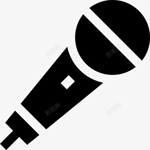 麦克风娱乐5填充图标svg_新图网 https://ixintu.com 填充 娱乐5 麦克风