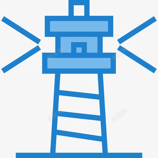 灯塔营销26蓝色图标svg_新图网 https://ixintu.com 灯塔 营销26 蓝色