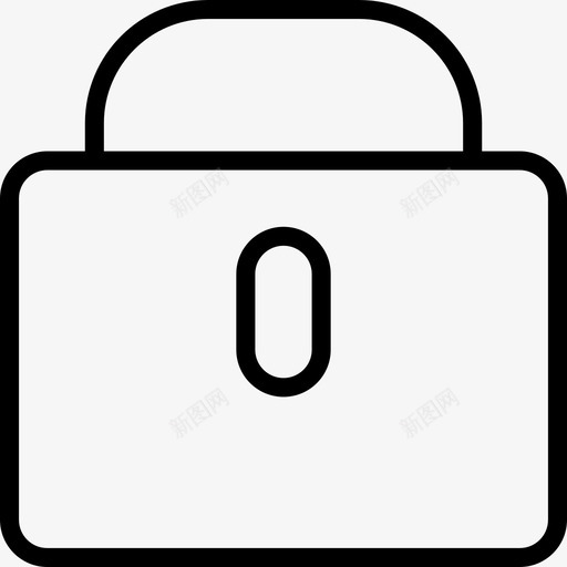 挂锁必备品25线状图标svg_新图网 https://ixintu.com 必备品25 挂锁 线状