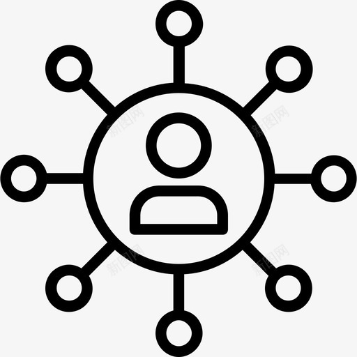 网络商业和金融31浅圆形图标svg_新图网 https://ixintu.com 商业和金融31 浅圆形 网络