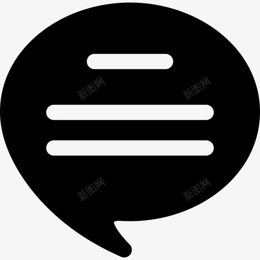 聊天数字营销46已填充图标svg_新图网 https://ixintu.com 已填充 数字营销46 聊天