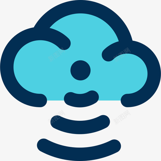 云通信24线颜色图标svg_新图网 https://ixintu.com 云 线颜色 通信24