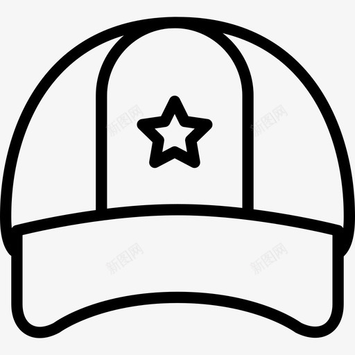 帽户外活动8线性图标svg_新图网 https://ixintu.com 帽 户外活动8 线性