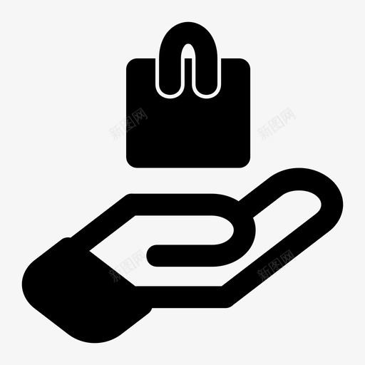 产品包手图标svg_新图网 https://ixintu.com 产品 包 手 网上 购物 购物袋