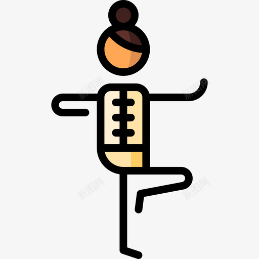 太极拳武术2线彩图标svg_新图网 https://ixintu.com 太极拳 手绘 武术2 线彩
