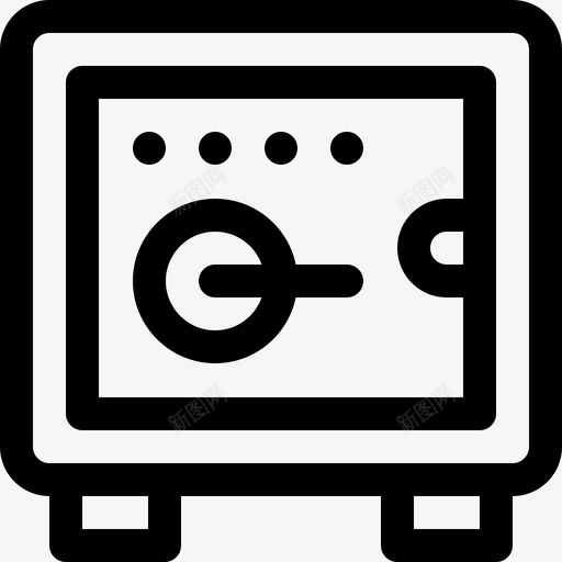 保险箱经济型6线性图标svg_新图网 https://ixintu.com 保险箱 线性 经济型6